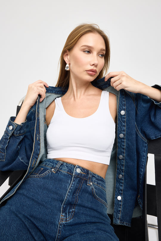 Routines Two Piece Denim Set - Blue - Tall 1444-1