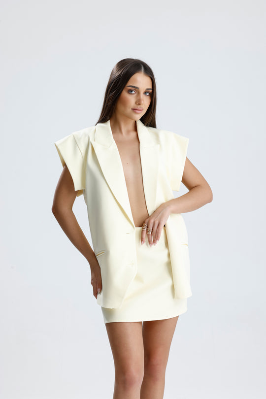 Routines Two Piece Gilet Set - Butter Yellow 905211 Set Routines Fashion