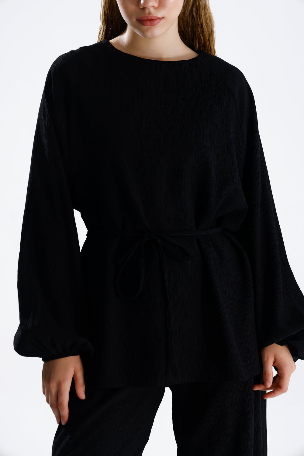 Routines Two Piece Tie Up Set - Black 4125 Set Routines Fashion