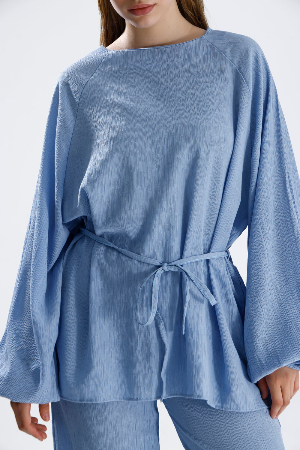 Routines Two Piece Tie Up Set - Blue 4125 Set Routines Fashion