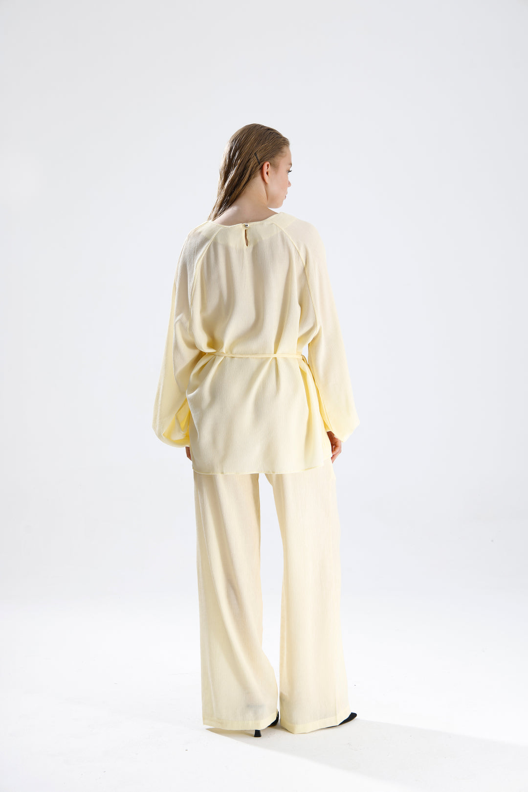 Routines Two Piece Tie Up Set - Yellow 4125 Set Routines Fashion
