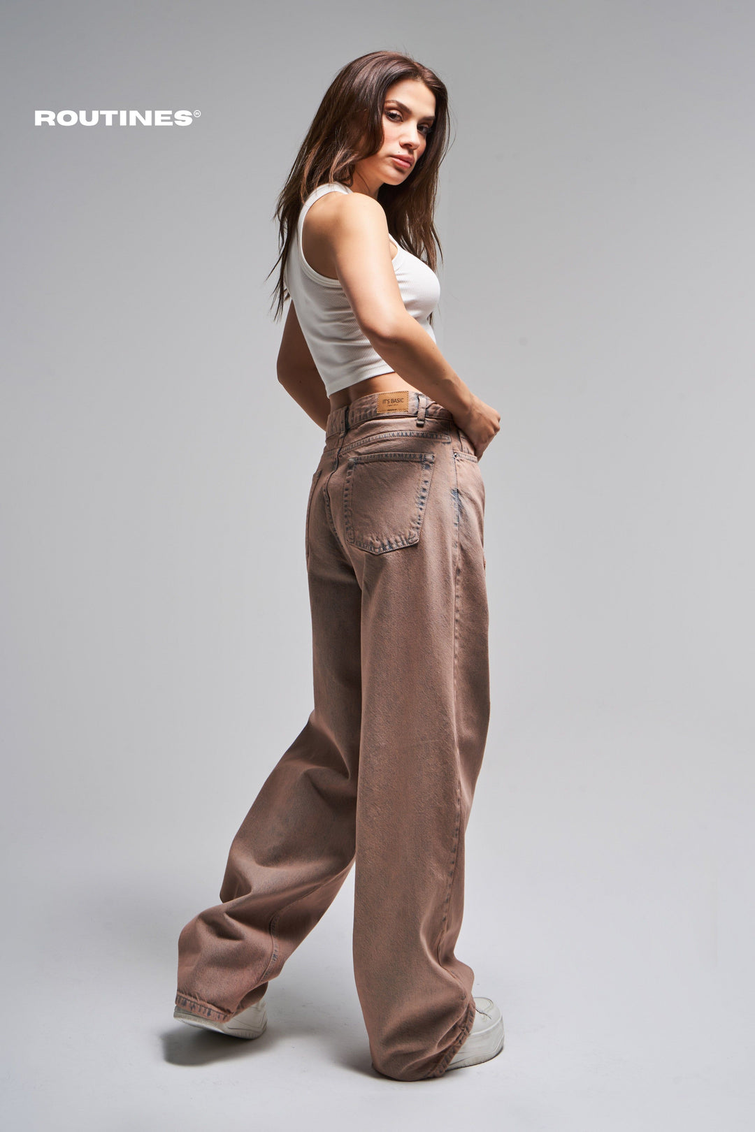 Routines Vintage Loose Ripped Straight Jeans 3259 Jeans Routines Fashion