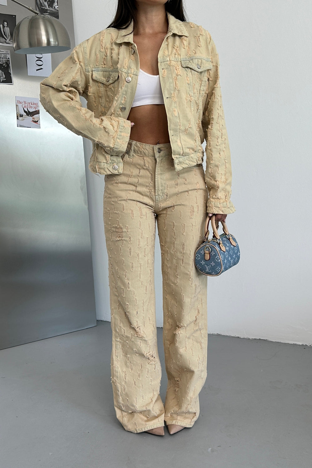 Routines Vintage Pattern Straight Jeans 5198 Jeans Routines Fashion