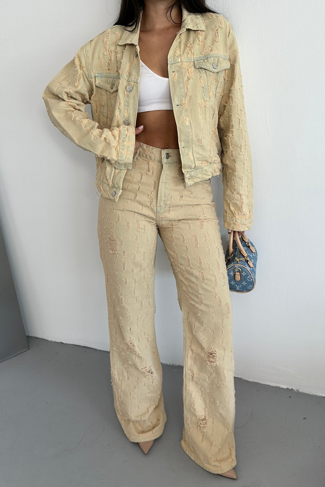Routines Vintage Pattern Straight Jeans 5198 Jeans Routines Fashion