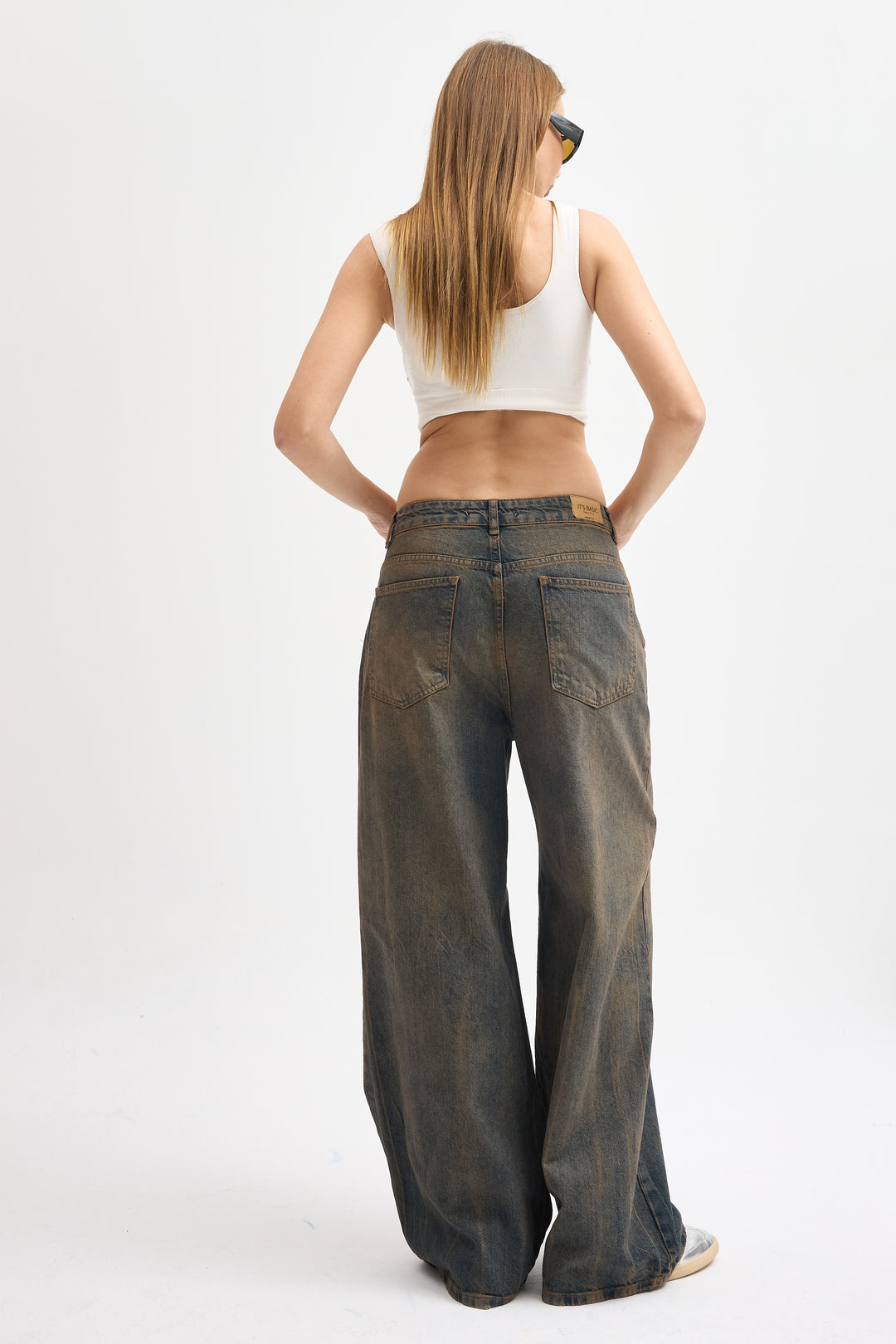 Routines Vintage Pocket Detail Baggy Jeans 4399