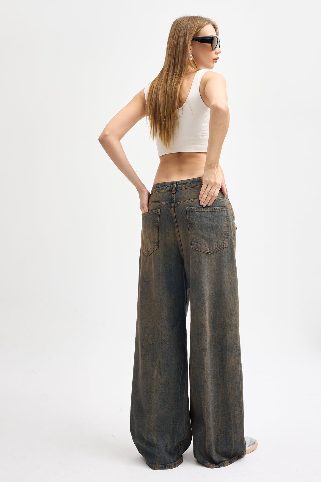 Routines Vintage Pocket Detail Baggy Jeans 4399