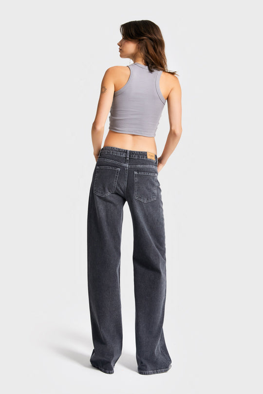 Routines Washed Mid-waist Straight Jeans 4469 Jeans Routines Fashion