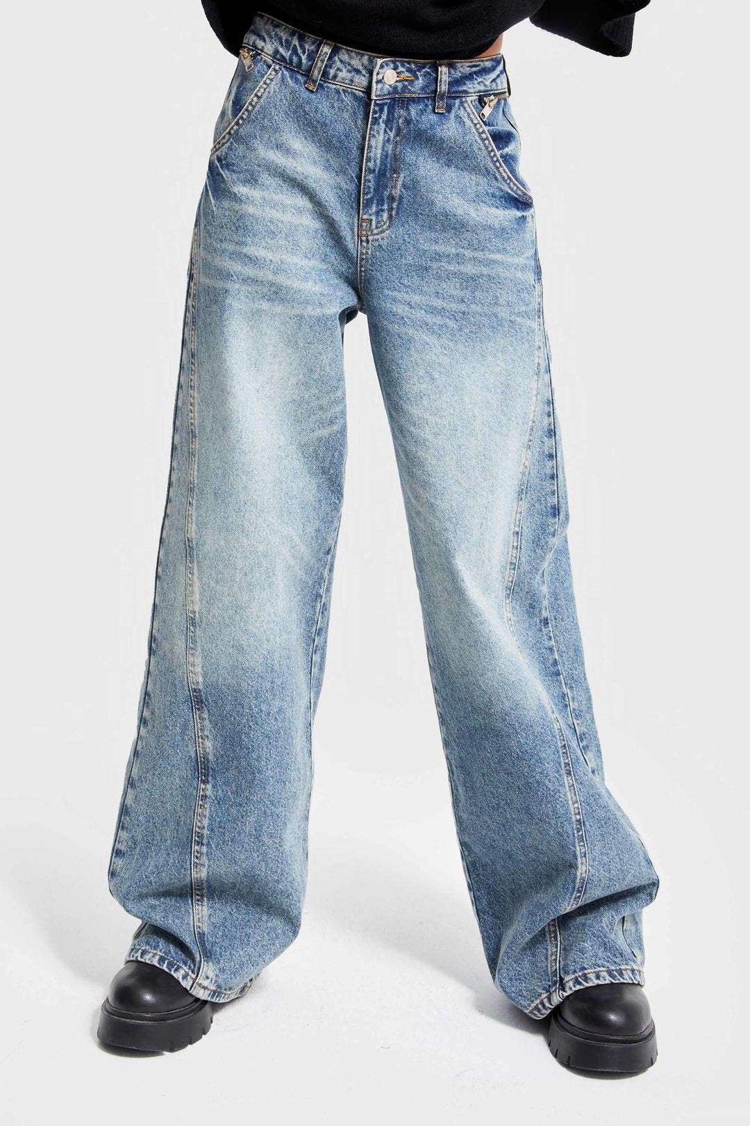 Routines Zippers Detailed Jeans 4221 Jeans Routines Fashion