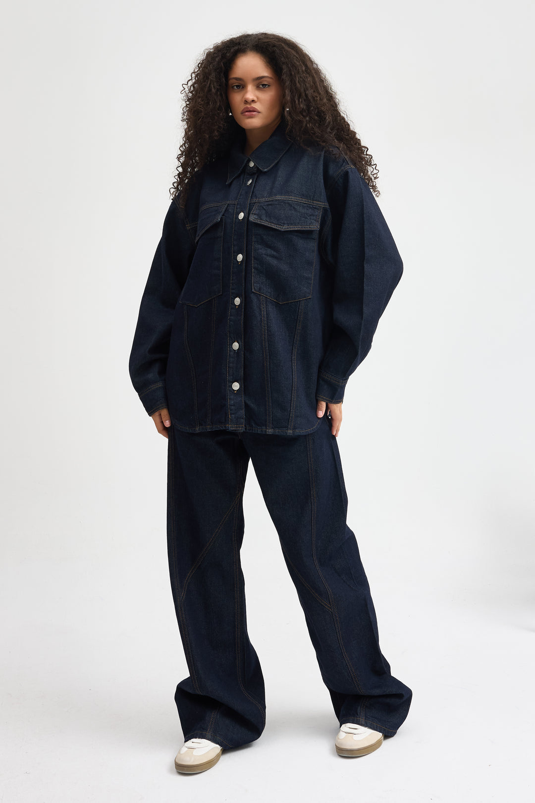 Routines Denim Two Piece Set - Dark Blue - Tall 1459-1
