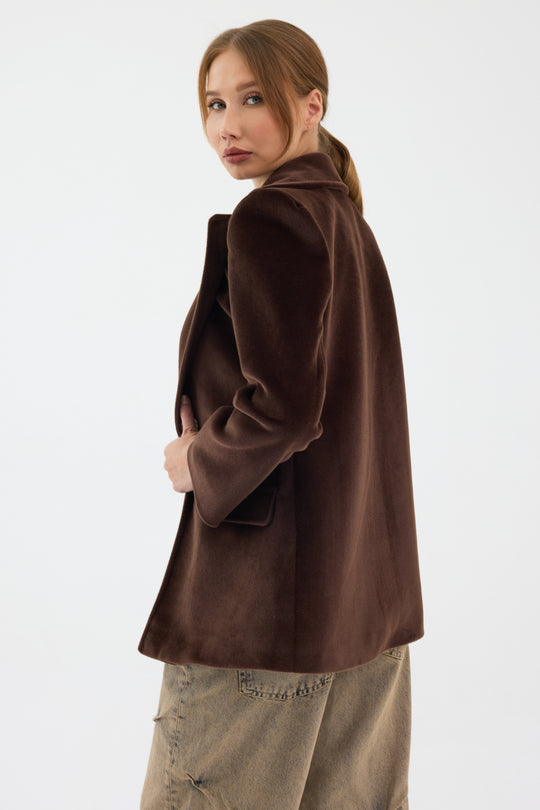 Routines Furry Blazer - Brown 9777