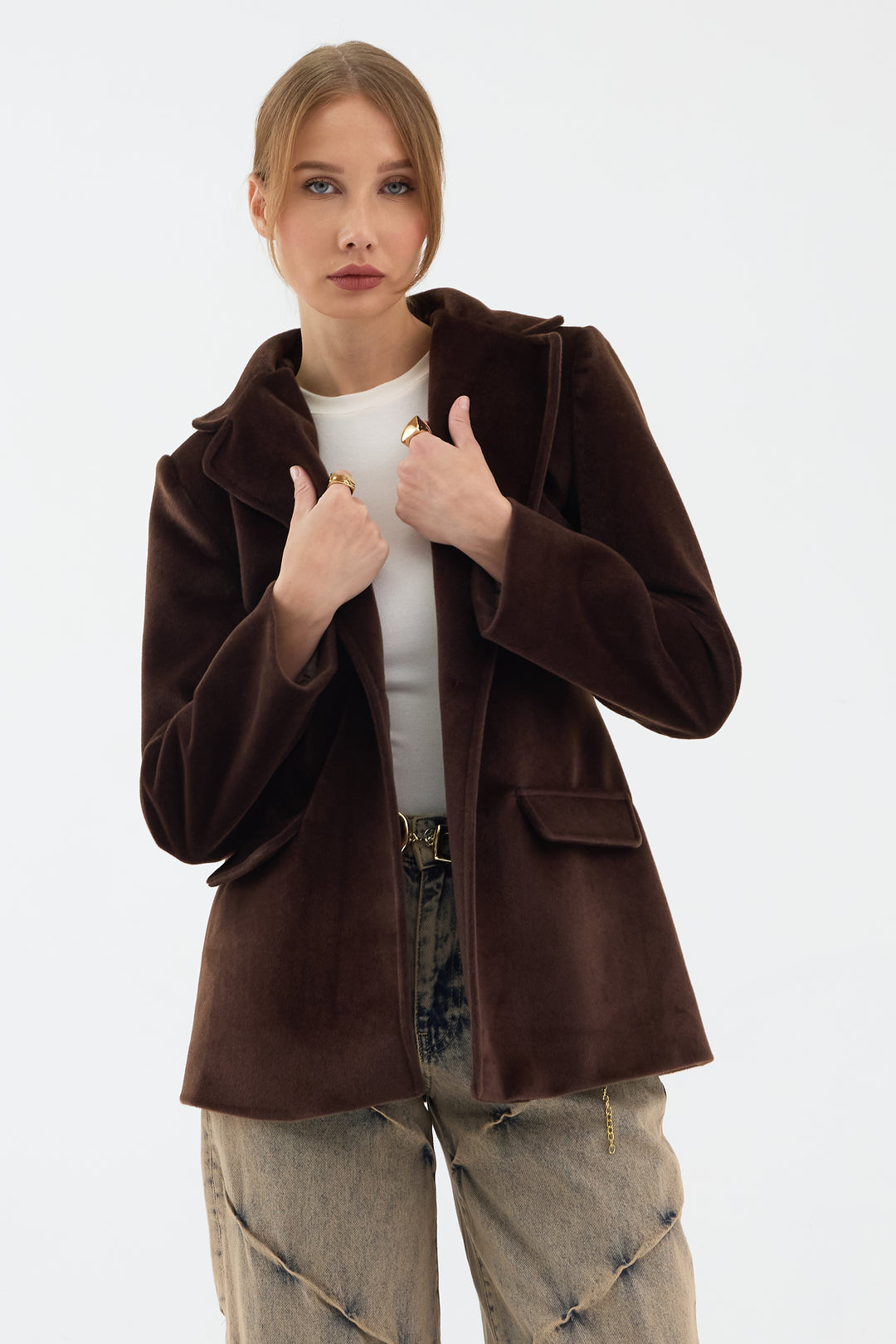 Routines Furry Blazer - Brown 9777