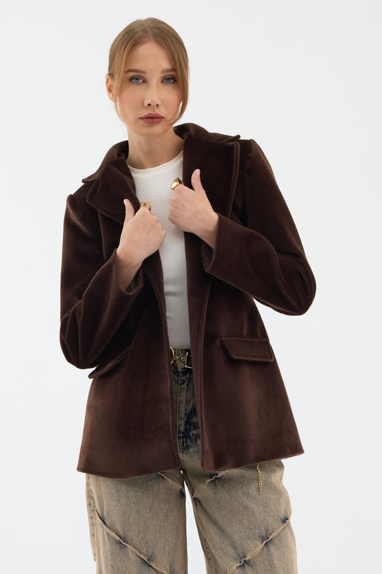Routines Furry Blazer - Brown 9777