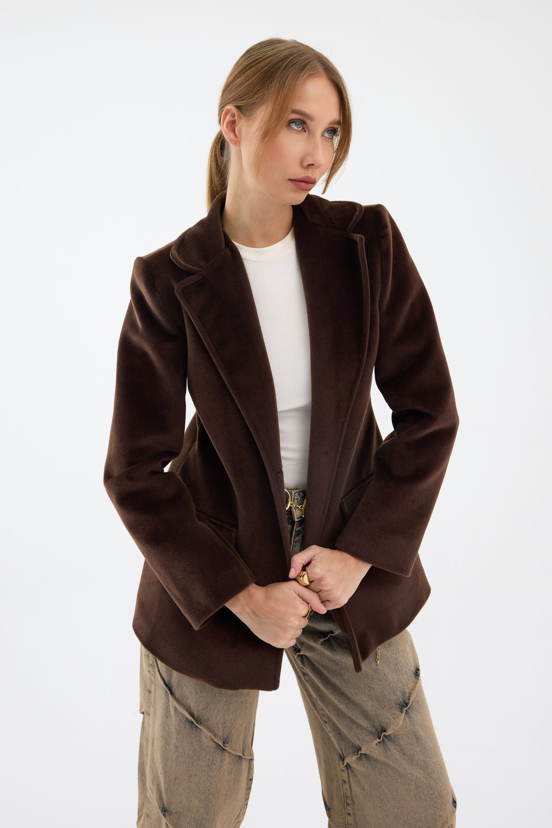 Routines Furry Blazer - Brown 9777