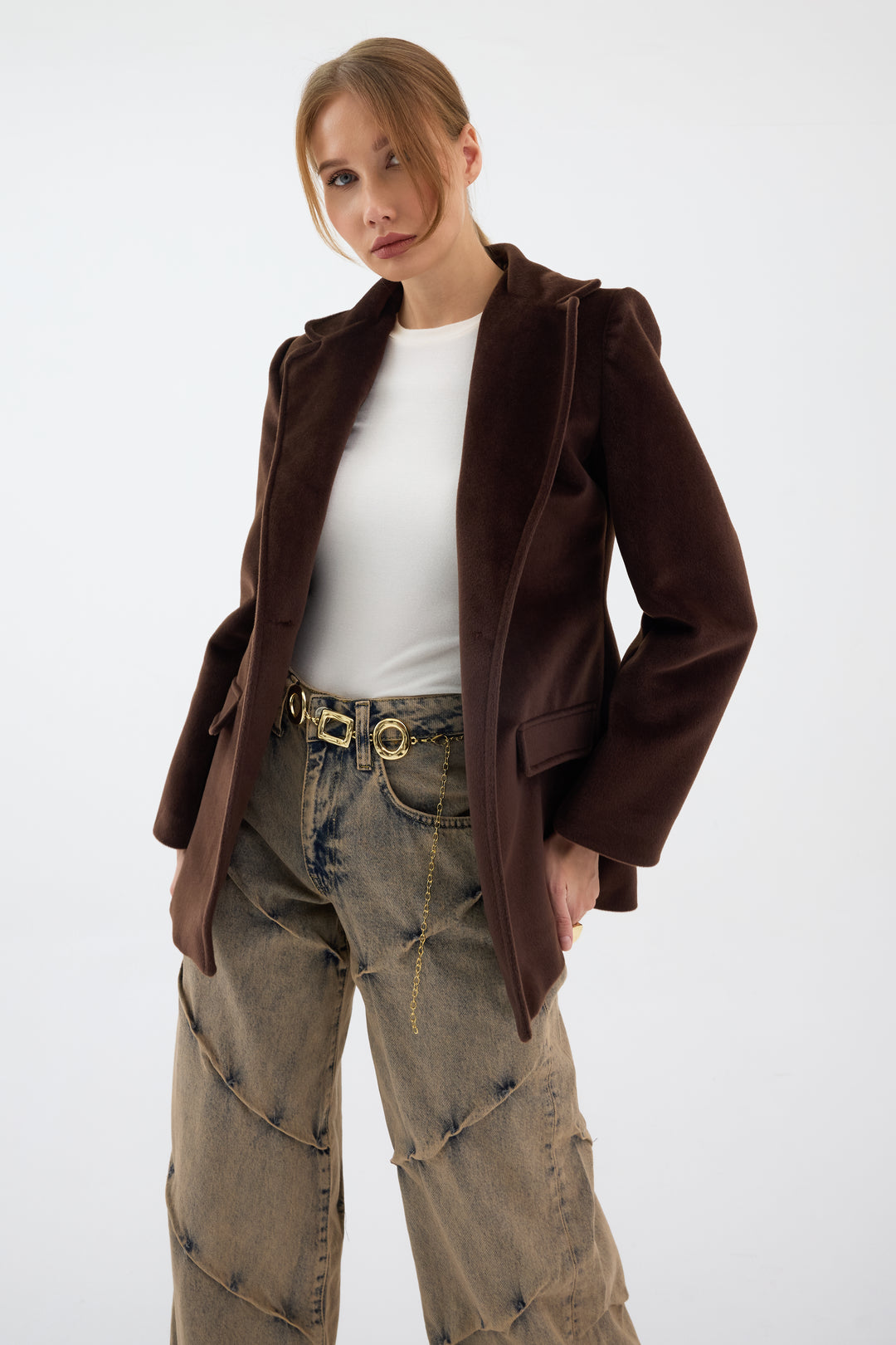 Routines Furry Blazer - Brown 9777