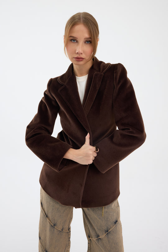 Routines Furry Blazer - Brown 9777