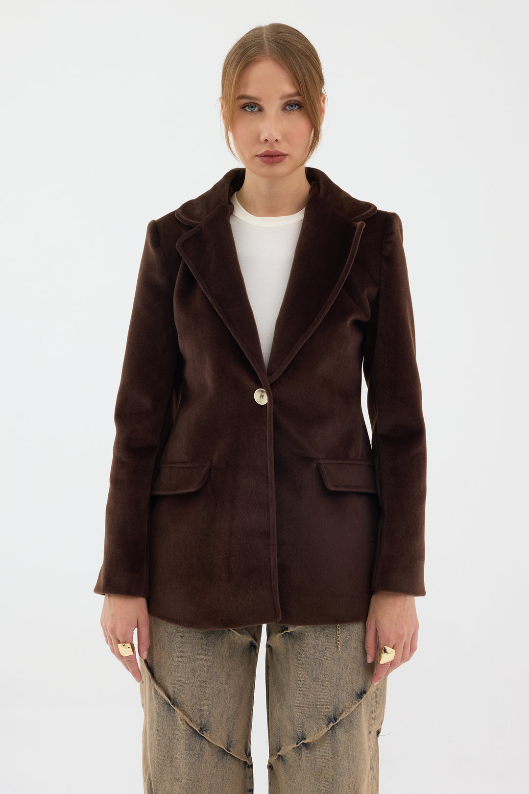 Routines Furry Blazer - Brown 9777