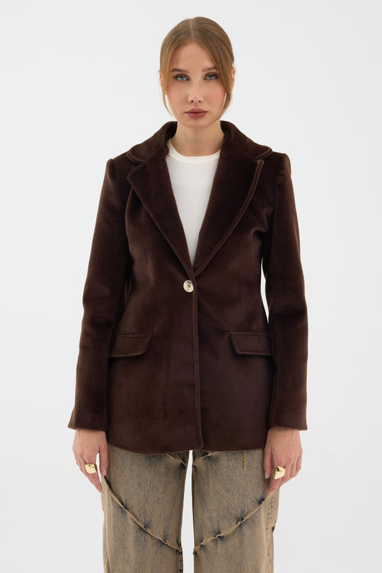Routines Furry Blazer - Brown 9777