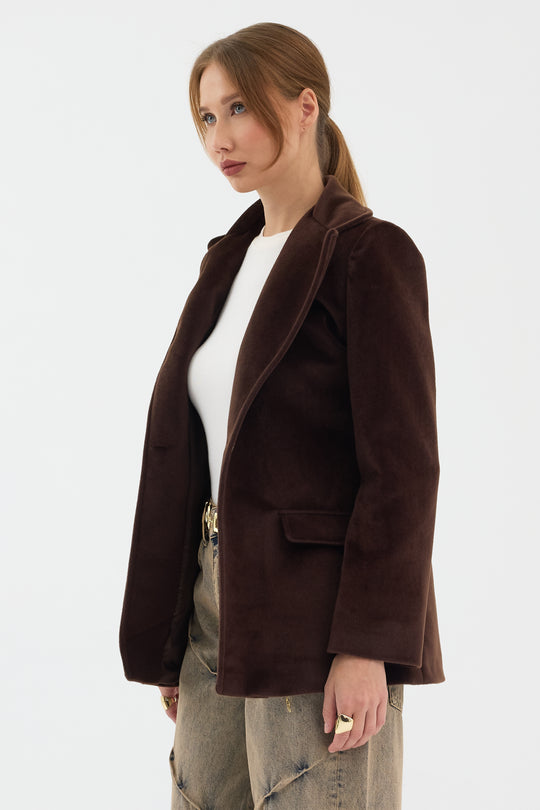 Routines Furry Blazer - Brown 9777