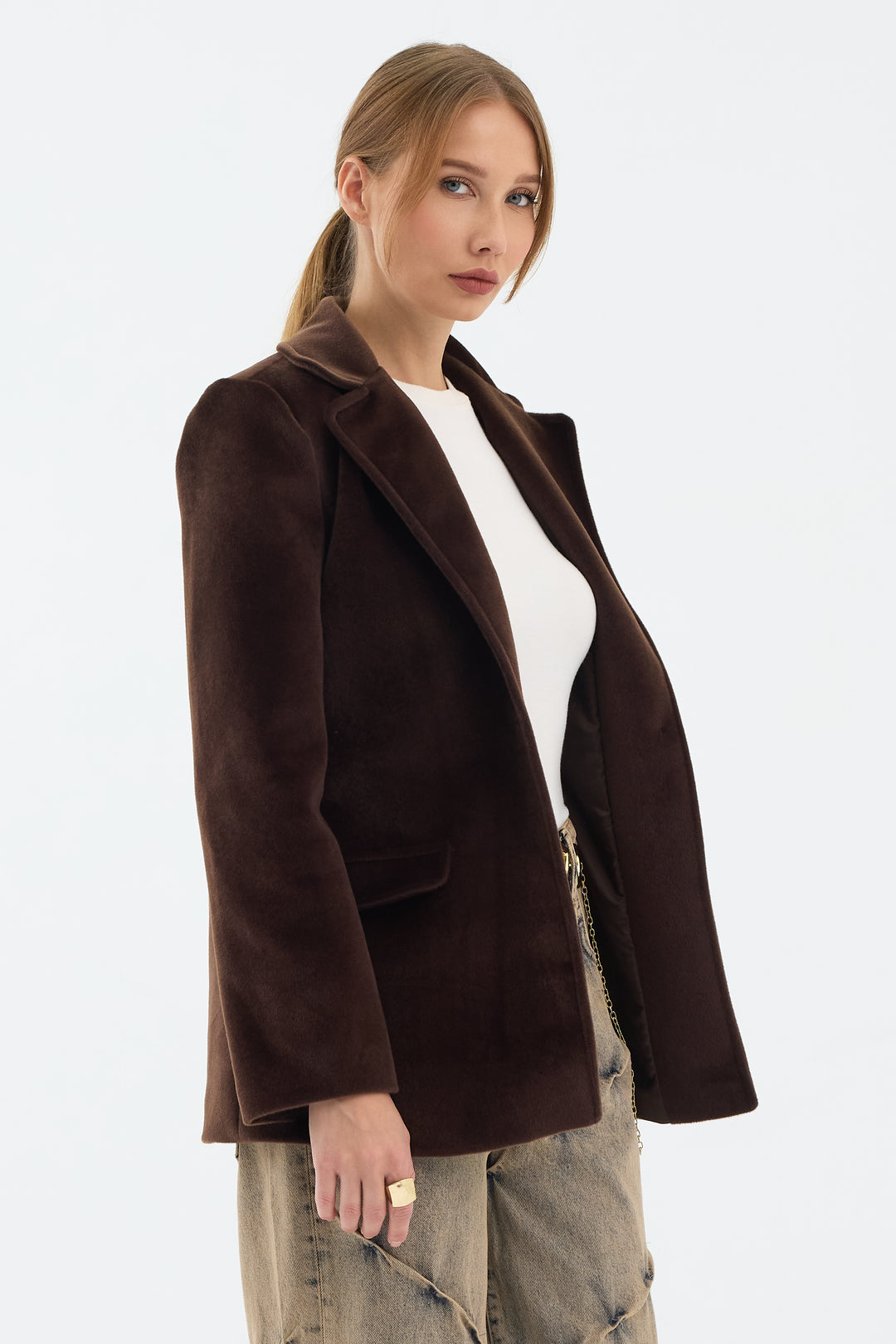 Routines Furry Blazer - Brown 9777