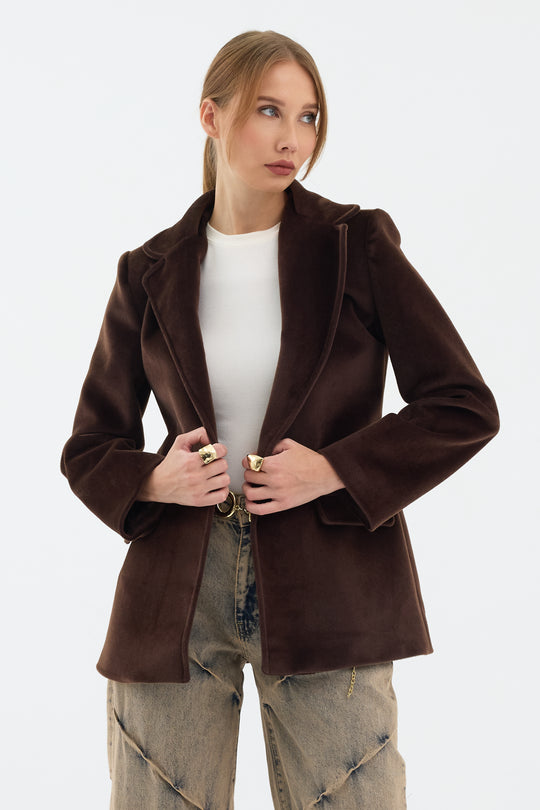 Routines Furry Blazer - Brown 9777