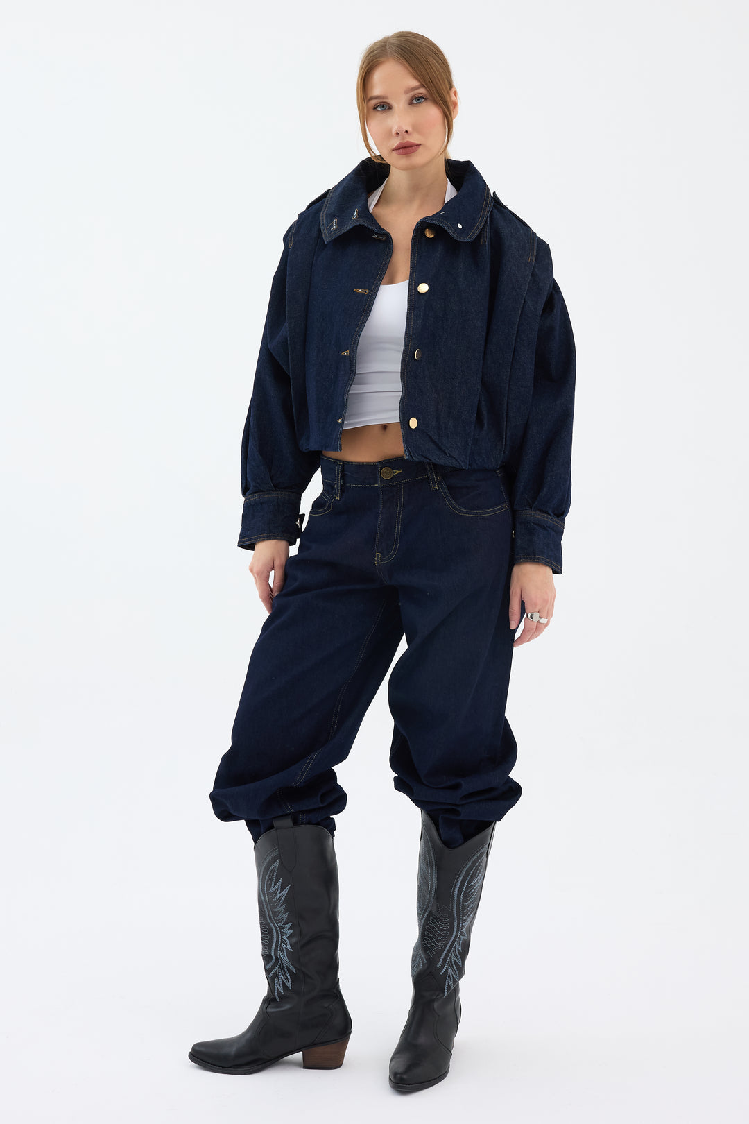 Routines Layer Denim Bomber Jacket 2054 Jacket Routines Fashion