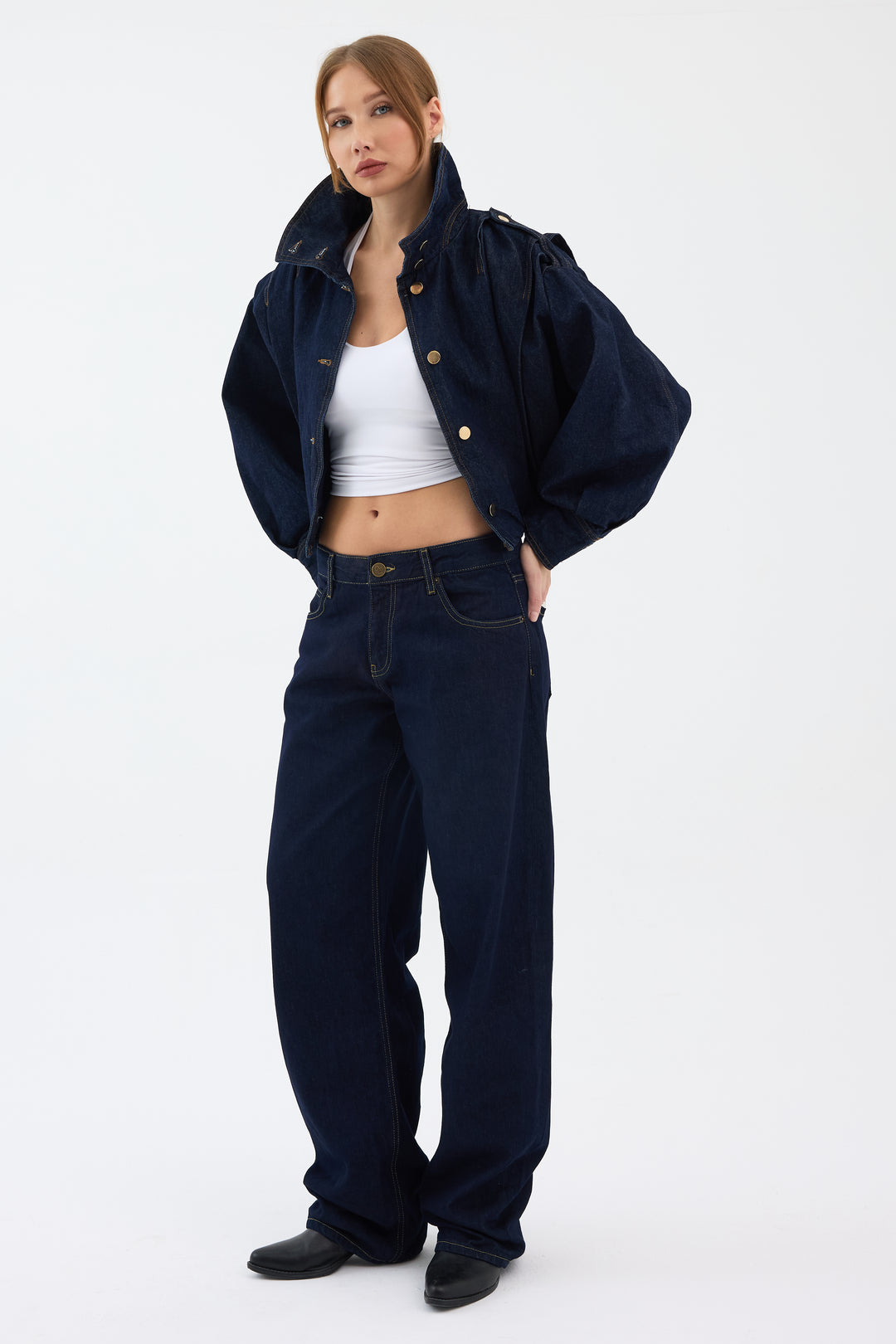 Routines Mid-waist Baggy Jeans 5510