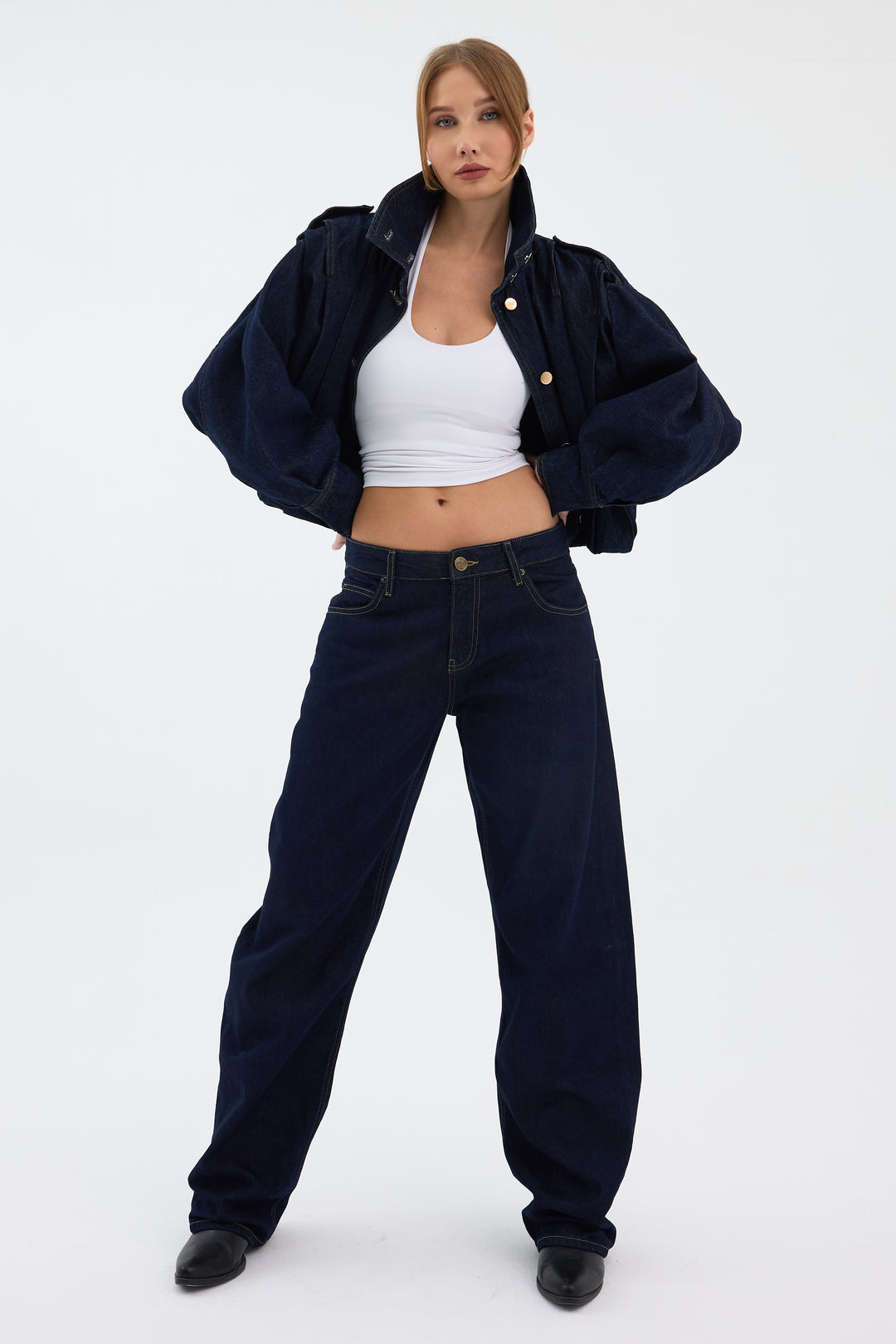 Routines Mid-waist Baggy Jeans 5510