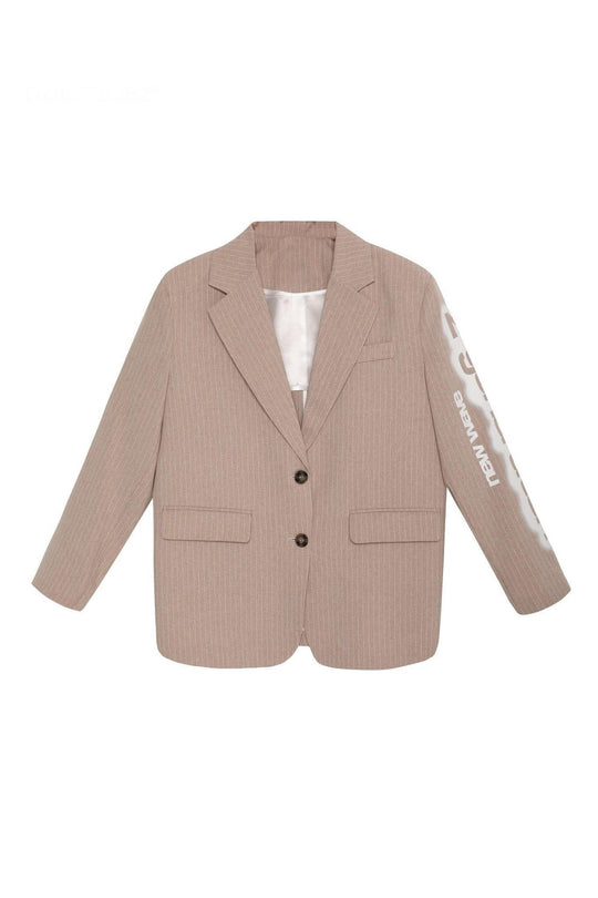 Routines Print Detailed Two Piece Suit - Beige 00038 Set Routines Fashion