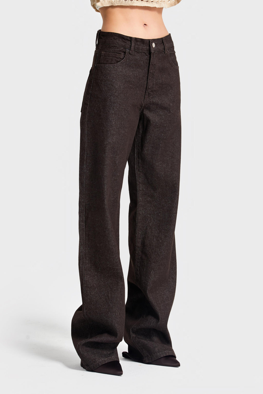 Routines Straight Leg Jeans - Dark Brown 4227 Jeans Routines Fashion