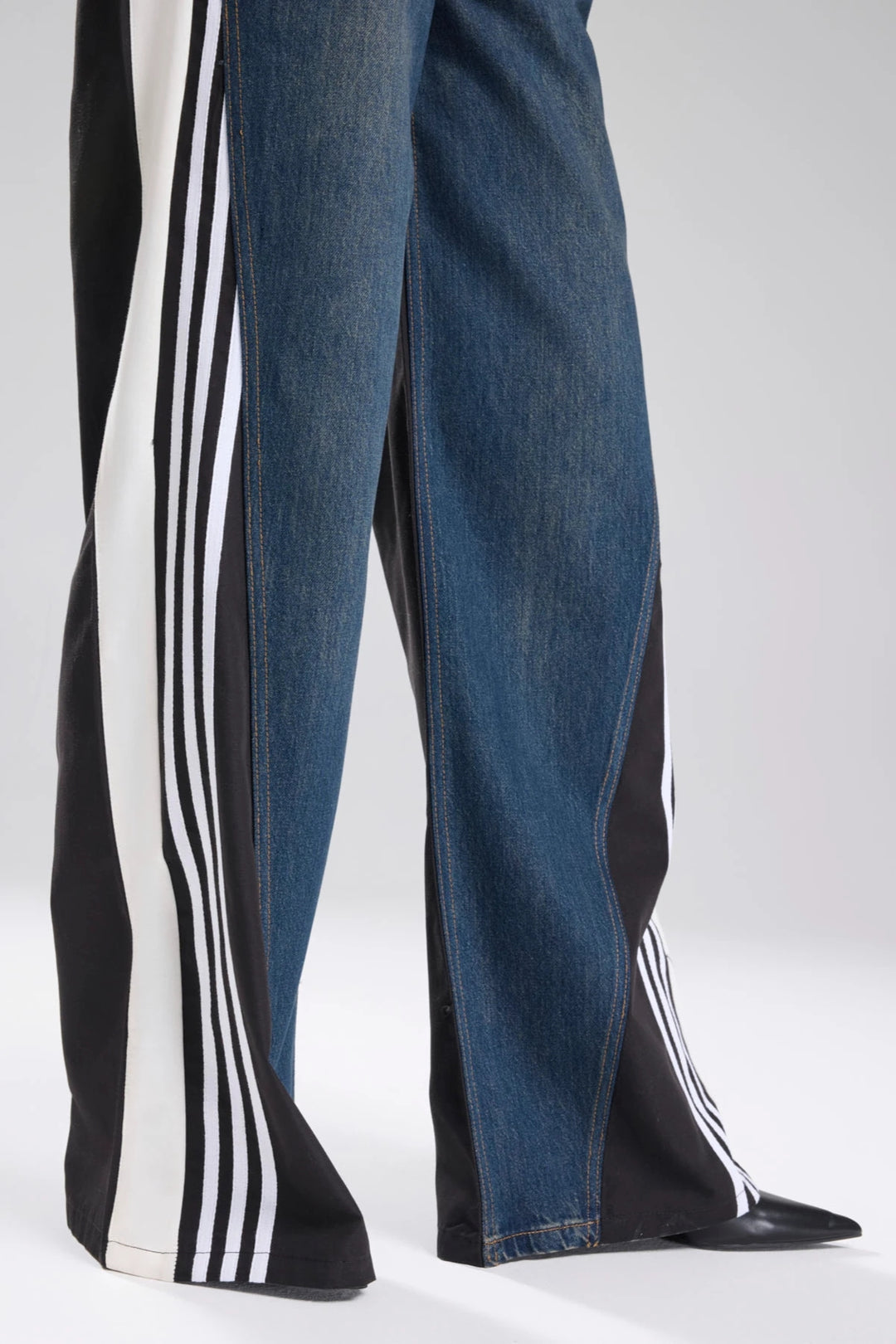 Routines Striped Denim Straight Pants - Black 1727 (PRE-ORDER) Pants Routines Fashion