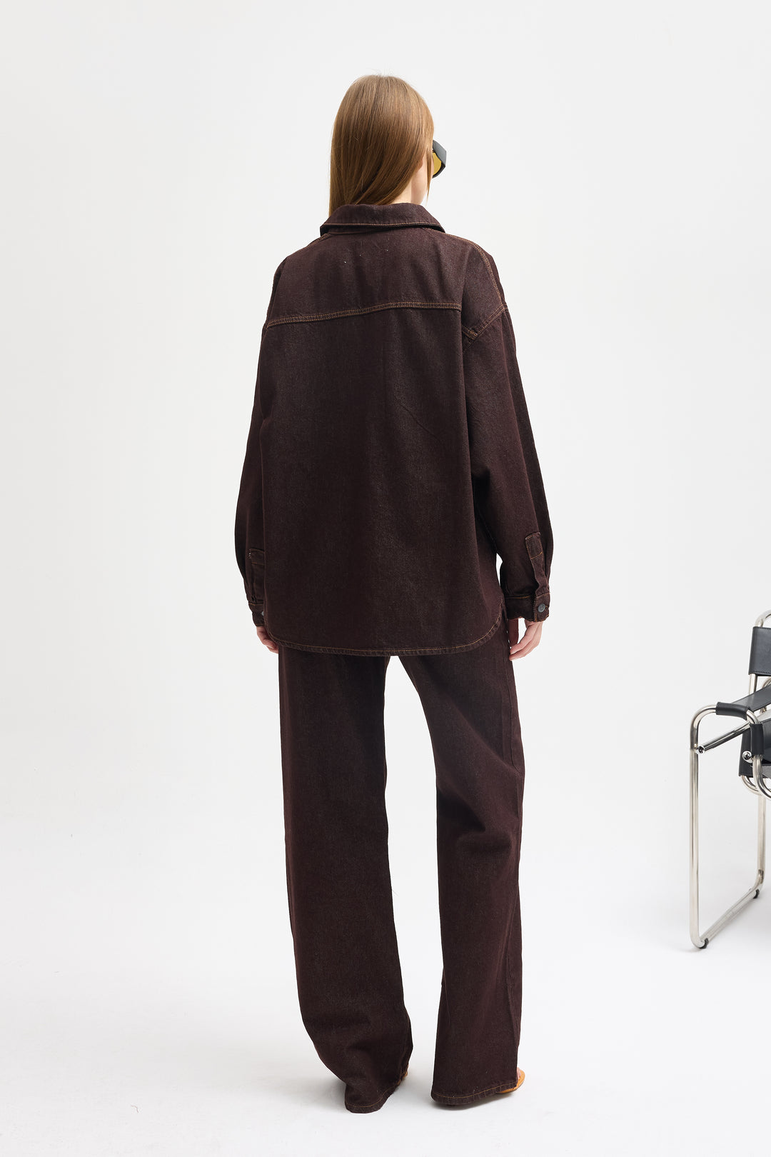 Routines Two Piece Denim Set - Brown - Tall 1444-3