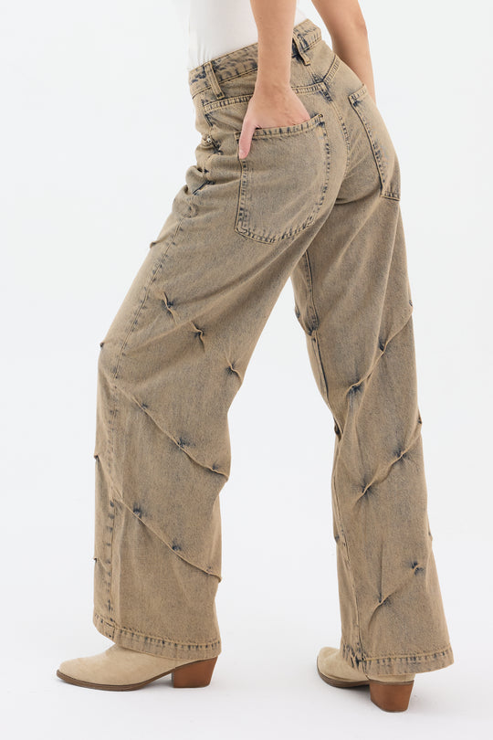 Routines Vintage Detailed Straight Jeans 5265
