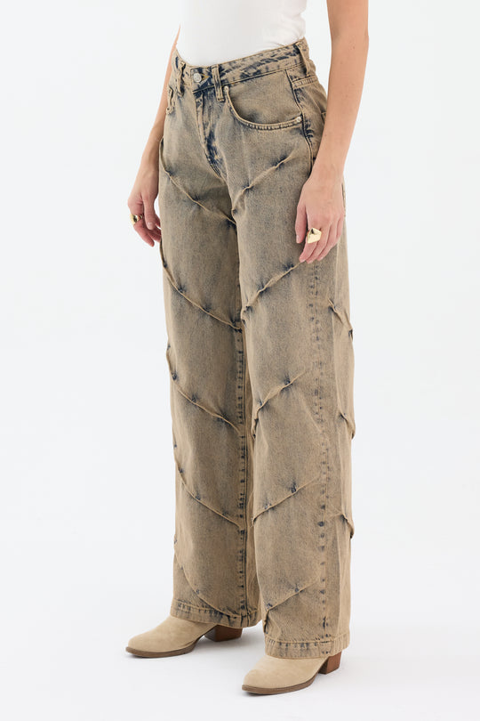 Routines Vintage Detailed Straight Jeans 5265