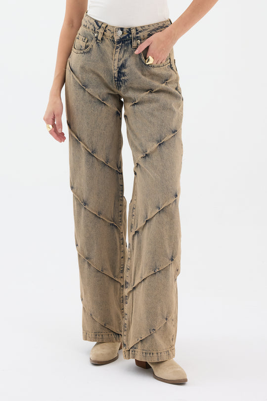 Routines Vintage Detailed Straight Jeans 5265