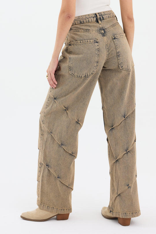 Routines Vintage Detailed Straight Jeans 5265