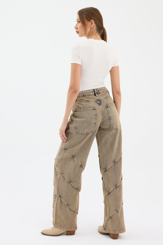 Routines Vintage Detailed Straight Jeans 5265