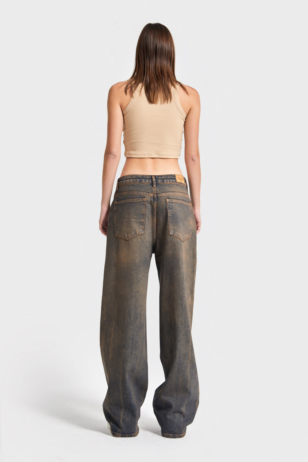 Routines Vintage Pocket Detail Baggy Jeans 4399 Jeans Routines Fashion