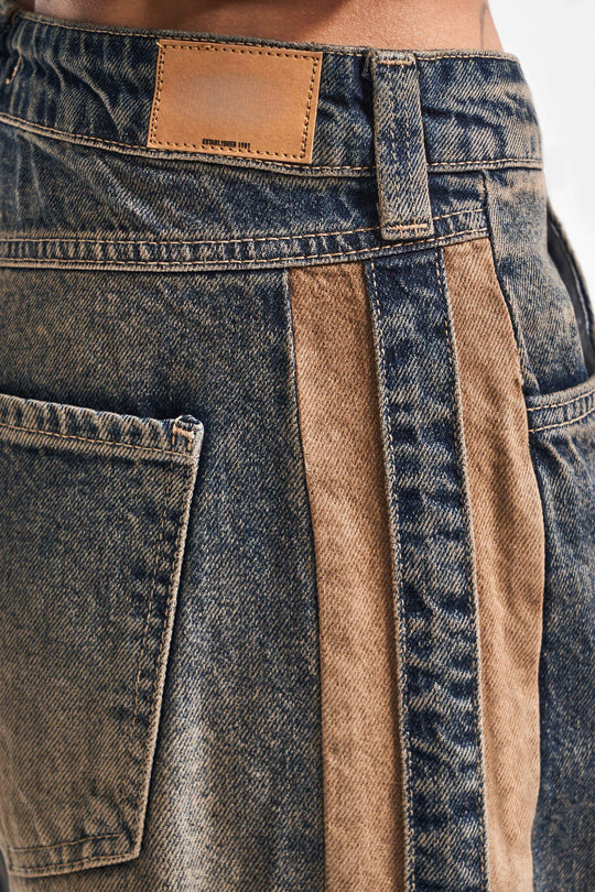 Routines Vintage Striped Straight Jeans 4307 Jeans Routines Fashion