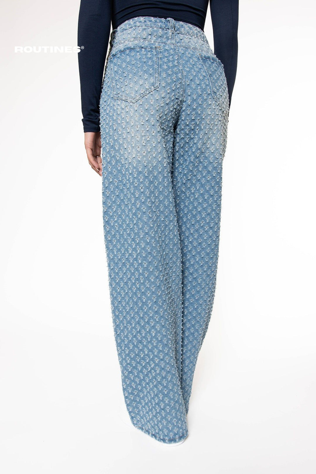 Sem Pattern Straight Fit Jeans Jeans Routines Fashion   