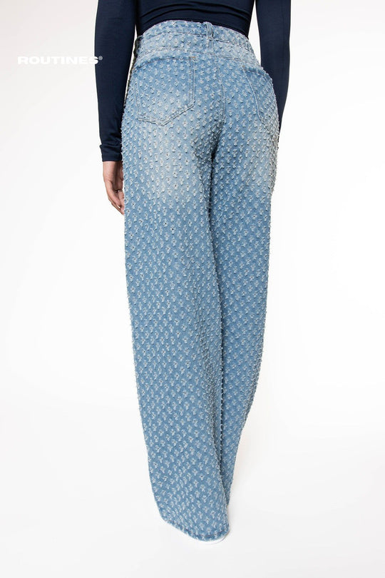 Sem Pattern Straight Fit Jeans Jeans Routines Fashion   