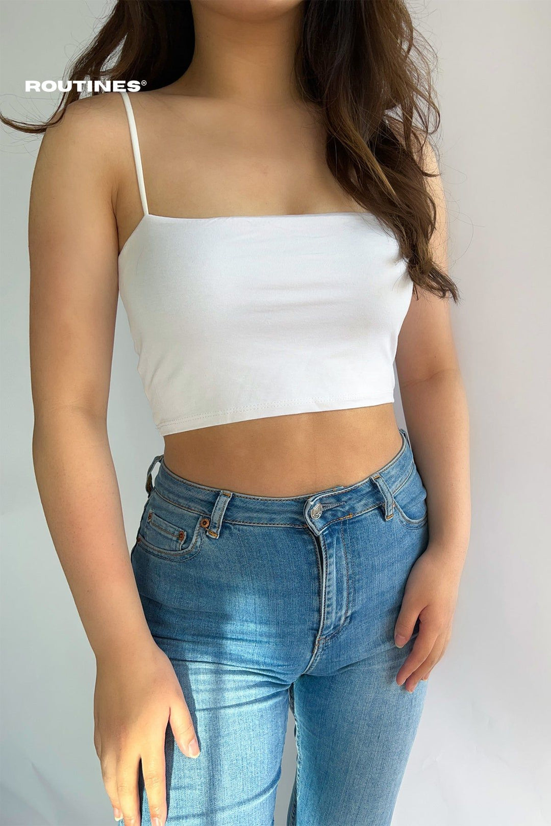 Cali Tube Top Basic - White  Routines Fashion   