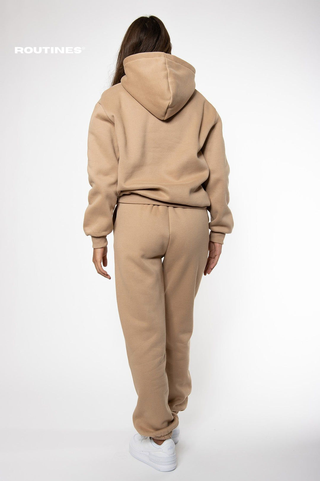 Milana Jogging Set - Dark Beige Set Routines Fashion   