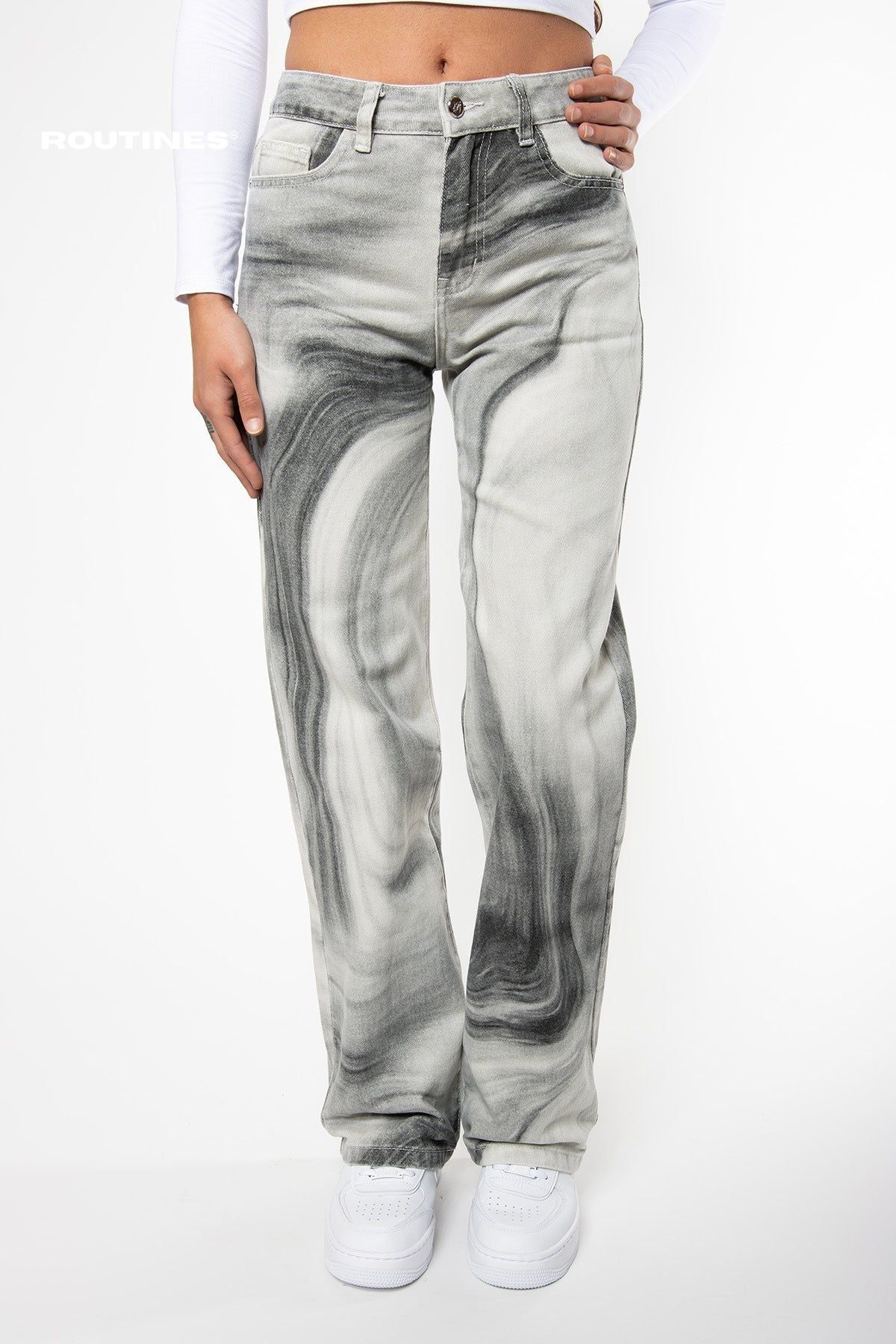 Tie jeans sales