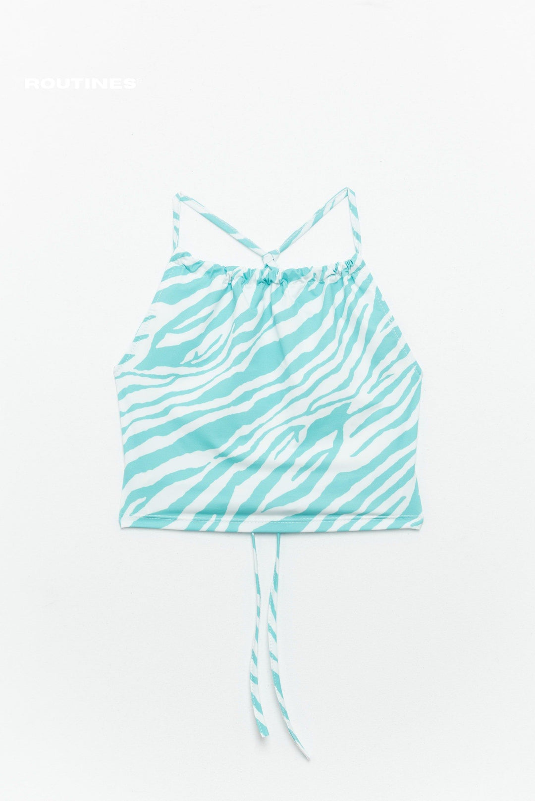 Bailey Zebra Mint Crop Top Top Routines Fashion   